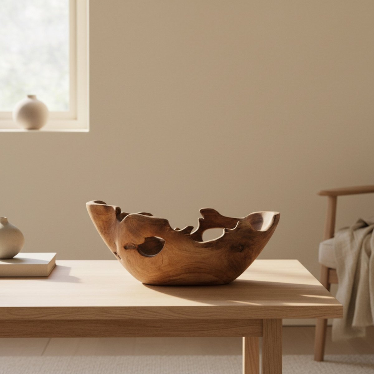 Root Hollow - Organic Wood Sculptural Tray - Northgrove - 