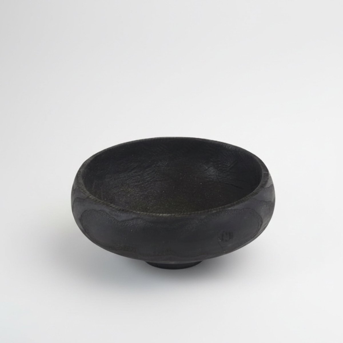 Charcoal Nest Black Wood Fruit Bowl - Northgrove - 