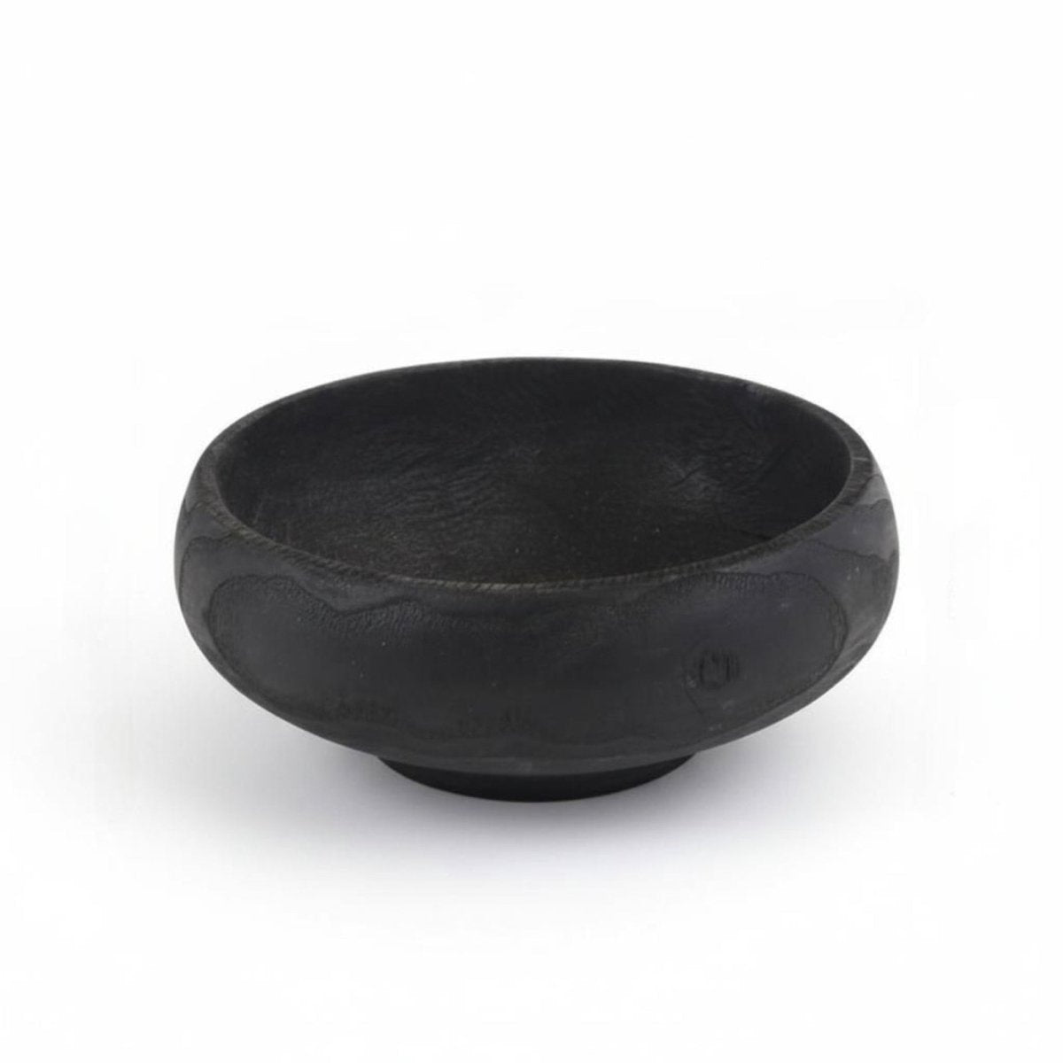 Charcoal Nest Black Wood Fruit Bowl - Northgrove - 